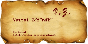 Vattai Zénó névjegykártya